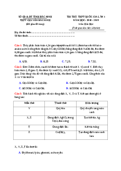 Bộ 153 Đề thi thử THPT Quốc Gia Hóa học năm 2019 chọn lọc từ các trường