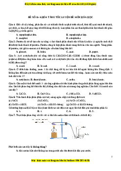 Bộ 13 đề thi thử THPT QG chuẩn môn Hóa học năm 2023 - GV Lê Đăng Khương có đáp án( Đề 7)