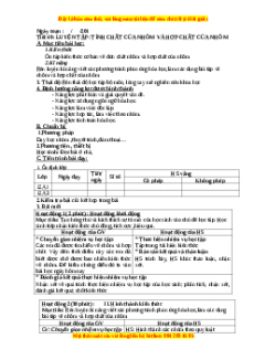 Giáo án Hóa học 12 học kì 2 Tiết 49: Luyện tập: Tính chất nhôm và hợp chất của nhôm