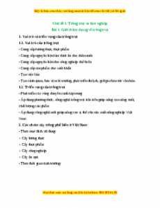 Lý thuyết Công nghệ 7 Cánh diều Tập 1