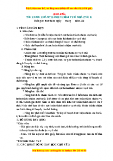 Giáo án Đạo đức 3 Chân trời sáng tạo Bài 4: Tích cực hoàn thành nhiệm vụ ở nhà (Tiết 1)