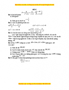 Đề thi giữa kì 2 Toán 8 năm 2023 - Đề 97