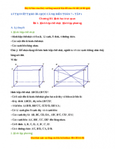 Lý thuyết Toán 7 Cánh diều (cả năm)