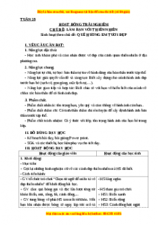 Giáo án Tuần 28: Quê hương em tươi đẹp Hoạt động trải nghiệm 3 Kết nối tri thức