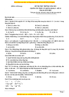 Đề thi THPT Quốc Gia Hóa năm 2023 Megabook - Đề 19