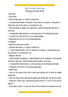 Giáo án Bài 13 Vật lí 7 Cánh diều: Sự phản xạ ánh sáng