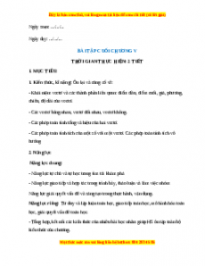 Giáo án Bài Tập Cuối Chương 5 Toán 10 Chân trời sáng tạo