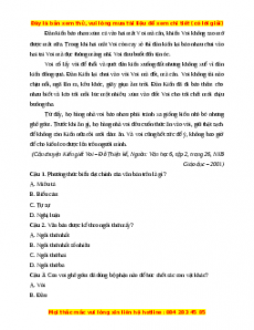Đề thi giữa kì 2 Ngữ Văn lớp 7 Kết nối tri thức (Đề 7)