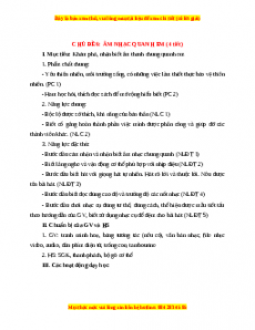 Giáo án Âm nhạc  1 Chân trời sáng tạo Âm nhạc quanh em