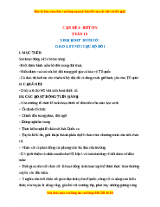 Giáo án HĐTN  1 Cánh diều Tuần 13