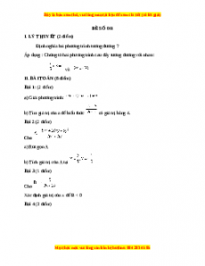 Đề thi cuối học kì 2 Toán 8 năm 2022 - 2023 - Đề 41