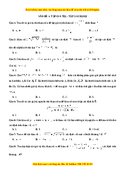 197 bài tập vận dụng, vận dụng cao hàm số và phương trình bậc 1-2 có lời giải