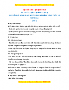 Giáo án Giới thiệu chương trình .Chuyển đội hình hàng dọc thành đội hình vòng tròn và ngược lại Giáo dục thể chất 2 Kết nối tri thức