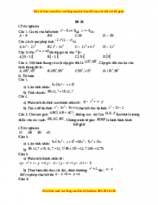 Đề thi giữa kì 1 Toán 8 năm 2023 - Đề 36