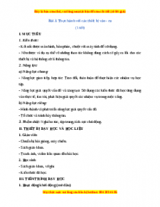 Giáo án Tin học 7 Cánh diều Chủ đề A Bài 3: Thực hành với các thiết bị vào - ra