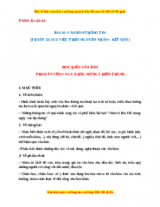 Giáo án Bài 10: Văn bản thông tin (2024) Cánh diều