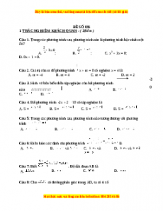 Đề thi cuối học kì 2 Toán 8 năm 2022 - 2023 - Đề 36