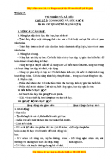 Giáo án Tự nhiên và xã hội 3 Cánh diều Bài 16: Cơ quan tuần hoàn (Tiết3)