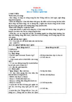 Giáo án Tuần 25 Tiếng việt 2 Kết nối tri thức