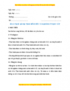 Giáo án Thực hành Trao đổi nước và khoáng ở thực vật Sinh học 11 Kết nối tri thức