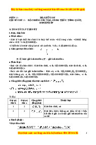 30 chủ đề lý thuyết Hóa Học theo mức độ vận dụng (Vô cơ, Hữu cơ)