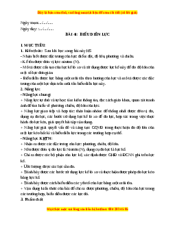 Giáo án Bài 41 KHTN 6 Kết nối tri thức (2024): Biểu diễn lực