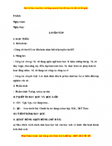 Giáo án Luyện tập trang 100, 101 Toán 9 Học kì 1