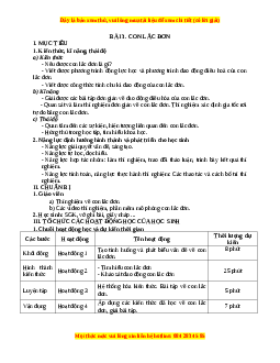 Giáo án Vật lí 12 Bài 3: Con lắc đơn