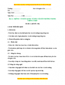 Giáo án Bài 22: Những vấn đề chung về bảo vệ môi trường trong trồng trọt Công nghệ 10 Cánh diều