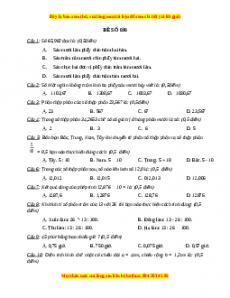 Bộ đề thi Toán 5 học kì 2 năm 2022 - 2023 - Đề 36