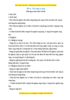 Giáo án Bài 12 Vật lí 7 Cánh diều: Ánh sáng - tia sáng