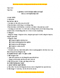 Giáo án Bài 22 KHTN 6 Kết nối tri thức (2024): Cơ thể sinh vật