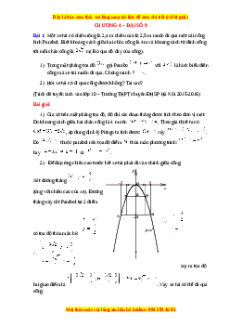 Bài toán thực tế ôn vào 10 Đại số - Chương 4