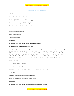 Giáo án Đạo đức 1 Cánh diều Học tập, sinh hoạt đúng giờ