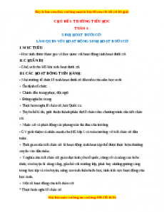 Giáo án HĐTN  1 Cánh diều Tuần 1