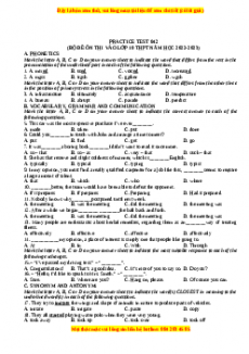 Đề luyện thi vào 10 môn Tiếng anh năm 2023 có đáp án (Đề 42)