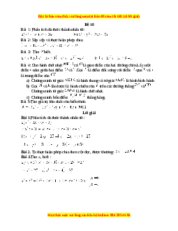 Đề thi giữa kì 1 Toán 8 năm 2023 - Đề 10