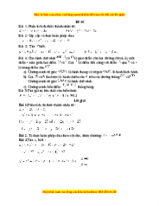 Đề thi giữa kì 1 Toán 8 năm 2023 - Đề 10