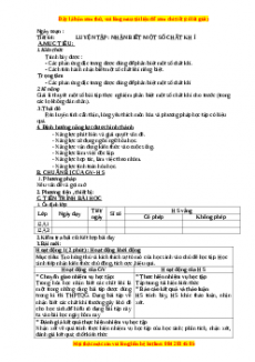 Giáo án Hóa học 12 học kì 2 Tiết 64: Luyện tập: Nhận biết một số chất khí