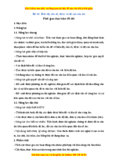 Giáo án Bài 10 Vật lí 7 Cánh diều: Biên độ, tần số, độ to và độ cao của âm