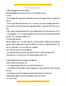 Lý thuyết Hóa học 10 Cánh diều (cả năm)