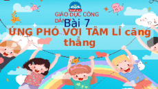 Giáo án powerpoint Ứng phó với tâm lí căng thẳng | Chân trời sáng tạo GDCD 7
