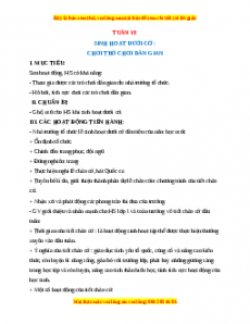 Giáo án HĐTN  1 Cánh diều Tuần 19
