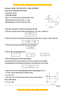 Phát triển tư duy sáng tạo Giải Toán 8 Hình học - Chương 4: Hình Lăng Trụ Đứng - Hình Chóp Đều