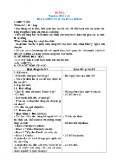 Giáo án Tuần 2 Tiếng việt 2 Kết nối tri thức