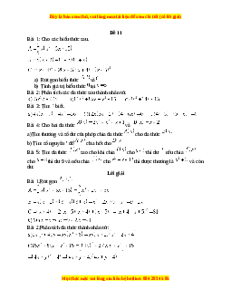 Đề thi giữa kì 1 Toán 8 năm 2023 - Đề 11