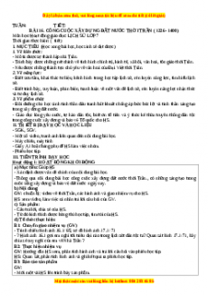 Giáo án Bài 16 Lịch sử 7 Chân trời sáng tạo (2024): Công cuộc xây dựng đất nước thời Trần (1226-1400)
