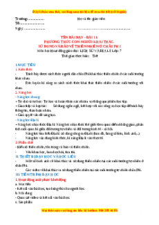 Giáo án Bài 11 Địa lí 7 Kết nối tri thức (2024): Phương thức con người khai thác, sử dụng và bảo vệ thiên nhiên Châu Phi