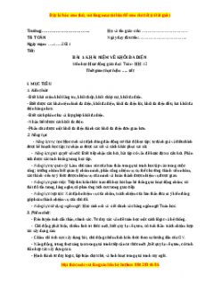 Giáo án Toán 12 học kì 1 Hình học (năm 2023) | Giáo án Toán 12  mới, chuẩn nhất