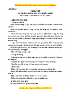 Giáo án Mặt trời xanh của tôi (T1+2) Tiếng việt 3 Kết nối tri thức